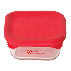 GL9640-C-STATE 520 ML. (17.5 OZ.) STORAGE CONTAINER-Red (Clearance Minimum 80 Units)